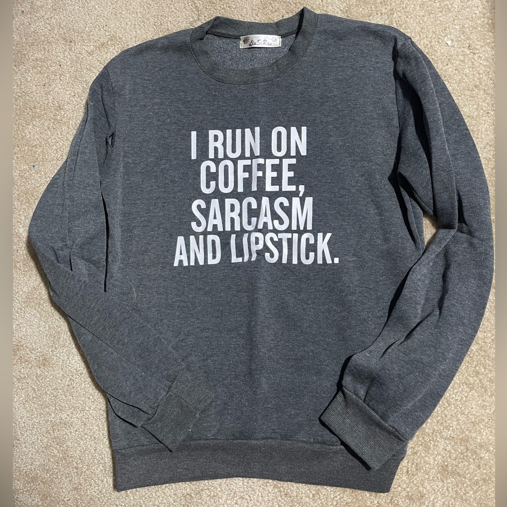 Women’s Gray Sweatshirt Super Soft Size Medium